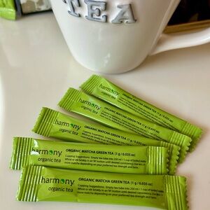 5 x Harmony Organic Matcha Green Tea Powder Sticks